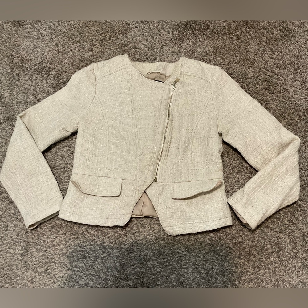 Mossimo Tweed textured moto jacket. Size Medium